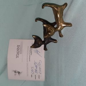 Bronze Cats Sculpture by Artist Yianni Souvatzoglou